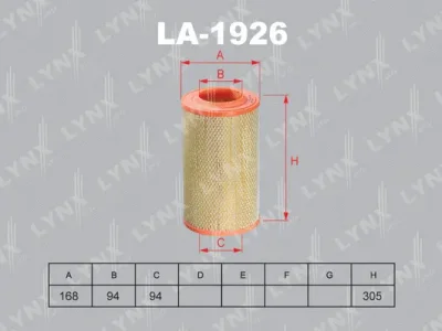 LA-1926 LYNXAUTO Воздушный фильтр