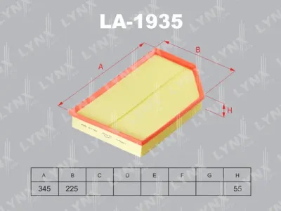 LA-1935 LYNXAUTO Воздушный фильтр