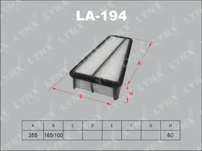 LA-194 LYNXAUTO Воздушный фильтр