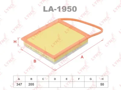LA-1950 LYNXAUTO Воздушный фильтр
