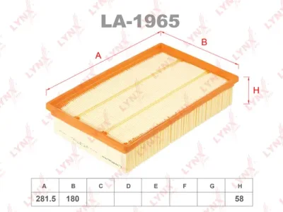 LA-1965 LYNXAUTO Воздушный фильтр
