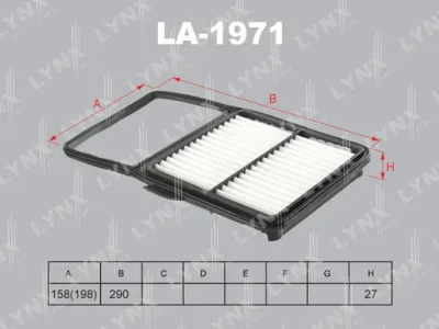 Воздушный фильтр LYNXAUTO LA-1971
