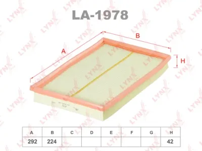 LA-1978 LYNXAUTO Воздушный фильтр