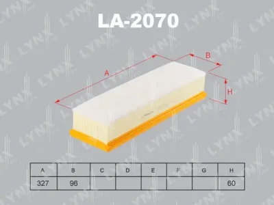 LA-2070 LYNXAUTO Воздушный фильтр
