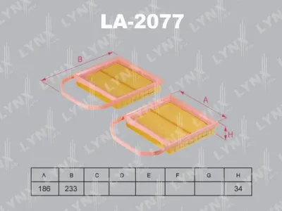 Воздушный фильтр LYNXAUTO LA-2077