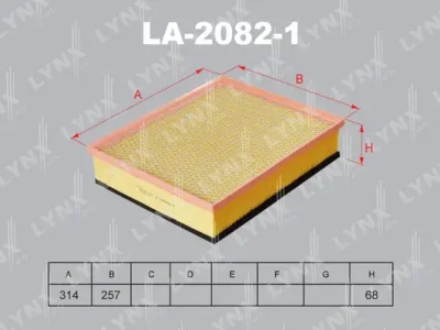 LA-2082-1 LYNXAUTO Воздушный фильтр