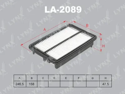 LA-2089 LYNXAUTO Воздушный фильтр