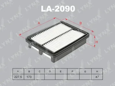 LA-2090 LYNXAUTO Воздушный фильтр