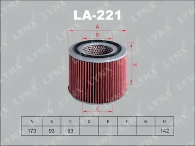 LA-221 LYNXAUTO Воздушный фильтр