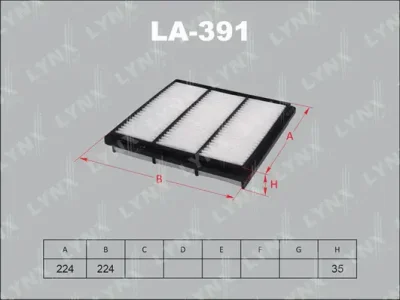 LA-391 LYNXAUTO Воздушный фильтр