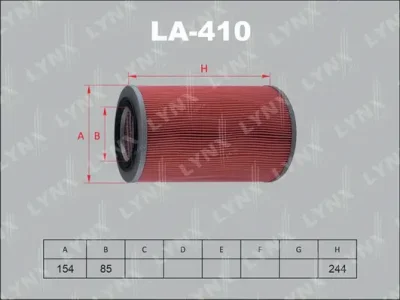LA-410 LYNXAUTO Воздушный фильтр