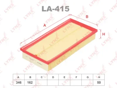 LA-415 LYNXAUTO Воздушный фильтр