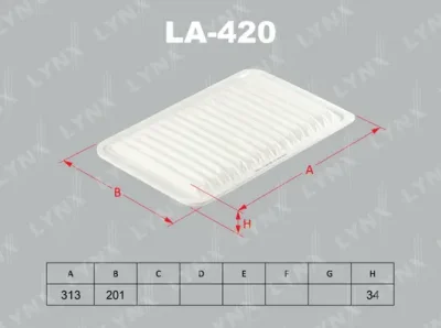 LA-420 LYNXAUTO Воздушный фильтр