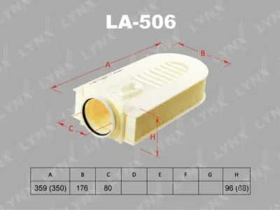 LA-506 LYNXAUTO Воздушный фильтр