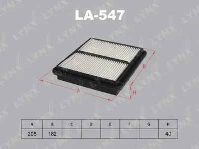 LA-547 LYNXAUTO Воздушный фильтр