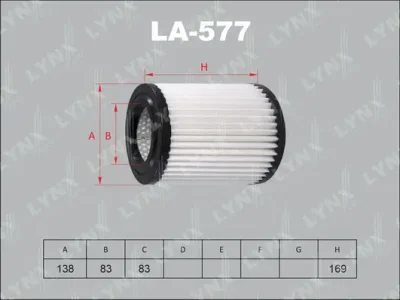 LA-577 LYNXAUTO Воздушный фильтр