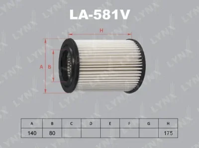 LA-581V LYNXAUTO Воздушный фильтр
