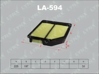 LA-594 LYNXAUTO Воздушный фильтр
