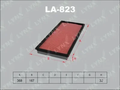 LA-823 LYNXAUTO Воздушный фильтр