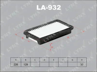 LA-932 LYNXAUTO Воздушный фильтр