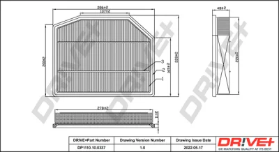 DP1110.10.0337 Dr!ve+ Воздушный фильтр