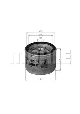 LC 3 KNECHT/MAHLE Воздушный фильтр, турбокомпрессор