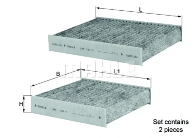LAK 191/S KNECHT/MAHLE Фильтр, воздух во внутренном пространстве