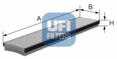 53.016.00 UFI Фильтр, воздух во внутренном пространстве