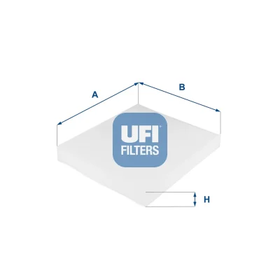 Фильтр, воздух во внутренном пространстве UFI 53.031.00