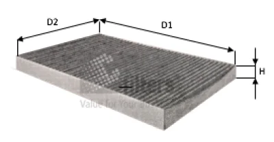 NC2416CA CLEAN FILTERS Фильтр, воздух во внутренном пространстве