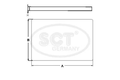 Фильтр, воздух во внутренном пространстве SCT GERMANY SA 1303