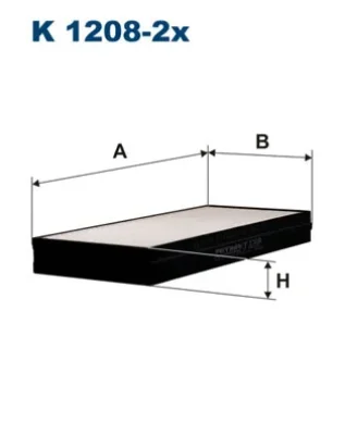 K1208-2x FILTRON Фильтр, воздух во внутренном пространстве