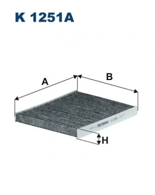 Фильтр, воздух во внутренном пространстве FILTRON K1251A