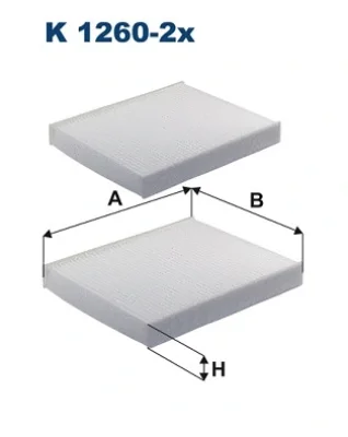 K 1260-2x FILTRON Фильтр, воздух во внутренном пространстве