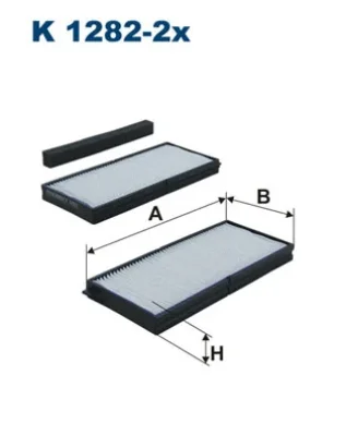 K1282-2x FILTRON Фильтр, воздух во внутренном пространстве