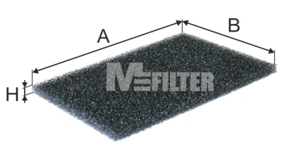 Фильтр, воздух во внутренном пространстве MFILTER K 9008