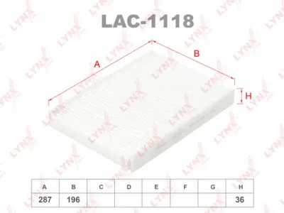 LAC-1118 LYNXAUTO Фильтр, воздух во внутренном пространстве
