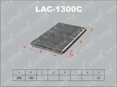 LAC-1300C LYNXAUTO Фильтр, воздух во внутренном пространстве