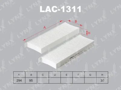 LAC-1311 LYNXAUTO Фильтр, воздух во внутренном пространстве