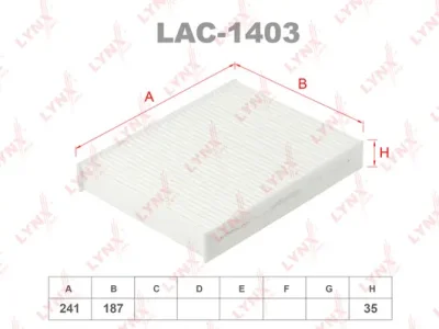 LAC-1403 LYNXAUTO Фильтр, воздух во внутренном пространстве