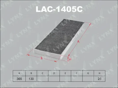 LAC-1405C LYNXAUTO Фильтр, воздух во внутренном пространстве