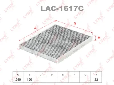 LAC-1617C LYNXAUTO Фильтр, воздух во внутренном пространстве