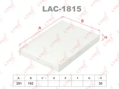 LAC-1815 LYNXAUTO Фильтр, воздух во внутренном пространстве