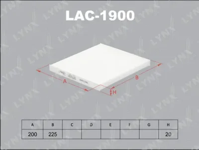 LAC-1900 LYNXAUTO Фильтр, воздух во внутренном пространстве