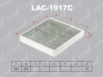 LAC-1917C LYNXAUTO Фильтр, воздух во внутренном пространстве