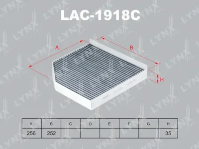 LAC-1918C LYNXAUTO Фильтр, воздух во внутренном пространстве