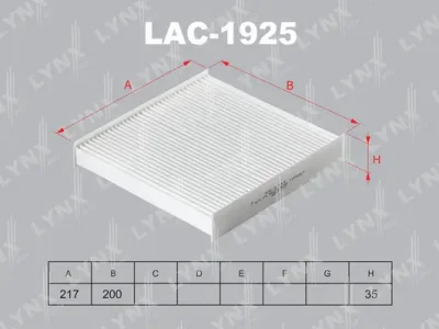 LAC-1925C LYNXAUTO Фильтр, воздух во внутренном пространстве