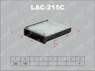 LAC-215C LYNXAUTO Фильтр, воздух во внутренном пространстве
