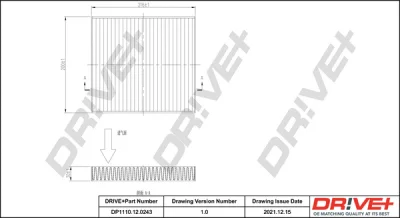 DP1110.12.0243 Dr!ve+ Фильтр, воздух во внутренном пространстве