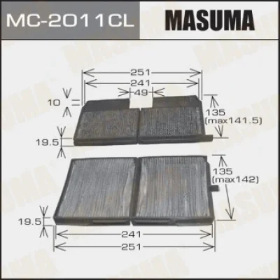 Фильтр, воздух во внутренном пространстве MASUMA MC-2011CL